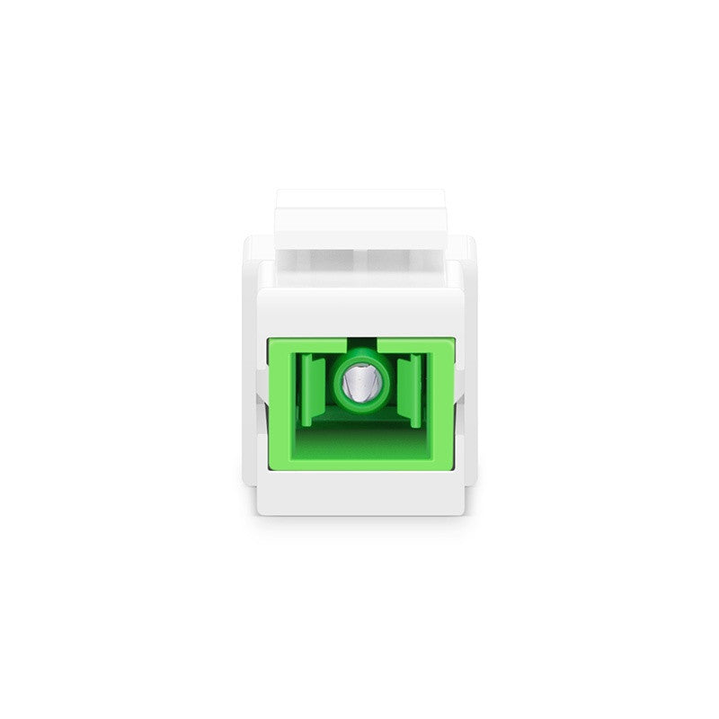 SC/APC to SC/APC Simplex Single Mode Fiber Keystone Jack – Schenk ICT